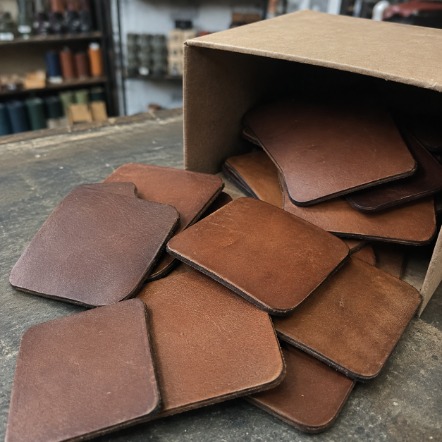 Custom printed leather patches in bulk