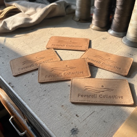 Customized leather patches for decorators and embroiderers