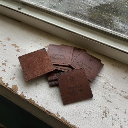 Leather patches with logo printing